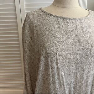 Printed Elbow Sleeved Shift Dress